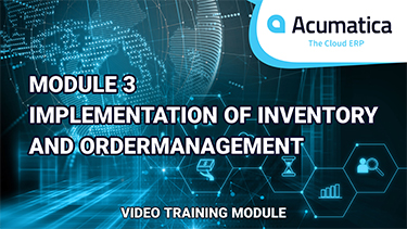 Module 3 Implementation of Inventory and Order Management